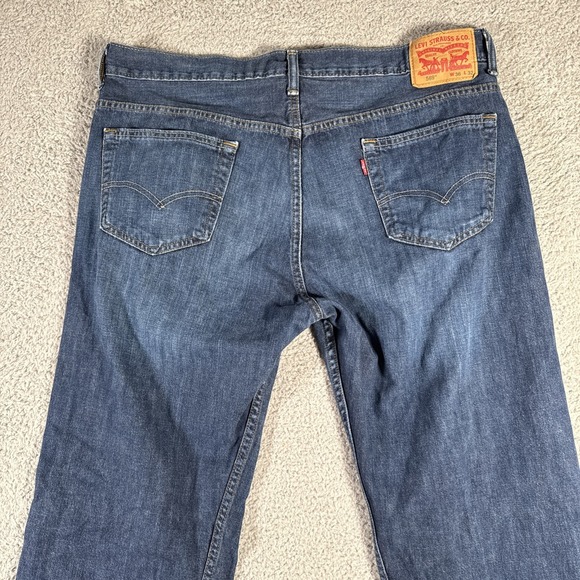 Levis 569 Jeans‎ Mens 36x32 (38x31) Dark Blue Loose Straight Leg Skater Baggy - Picture 16 of 16